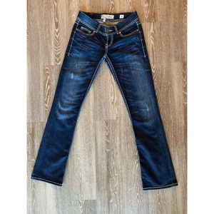 BKE buckle Sabrina bootcut dark wash denim jeans